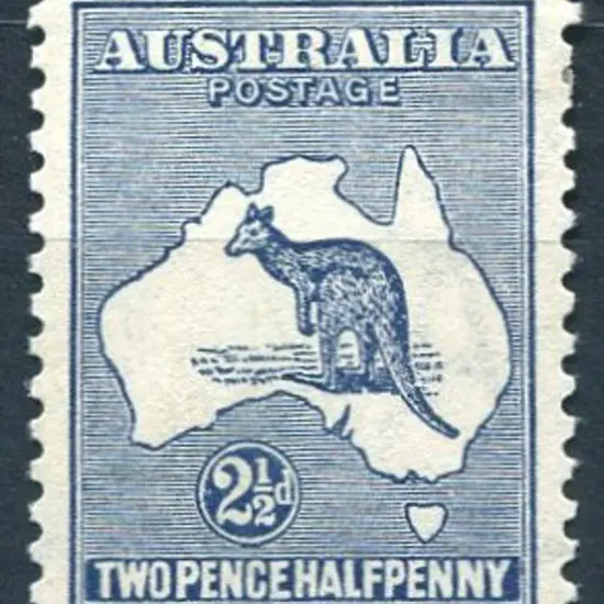 2½d indigo. MVLH & centred a little low. ACSC 10, ...