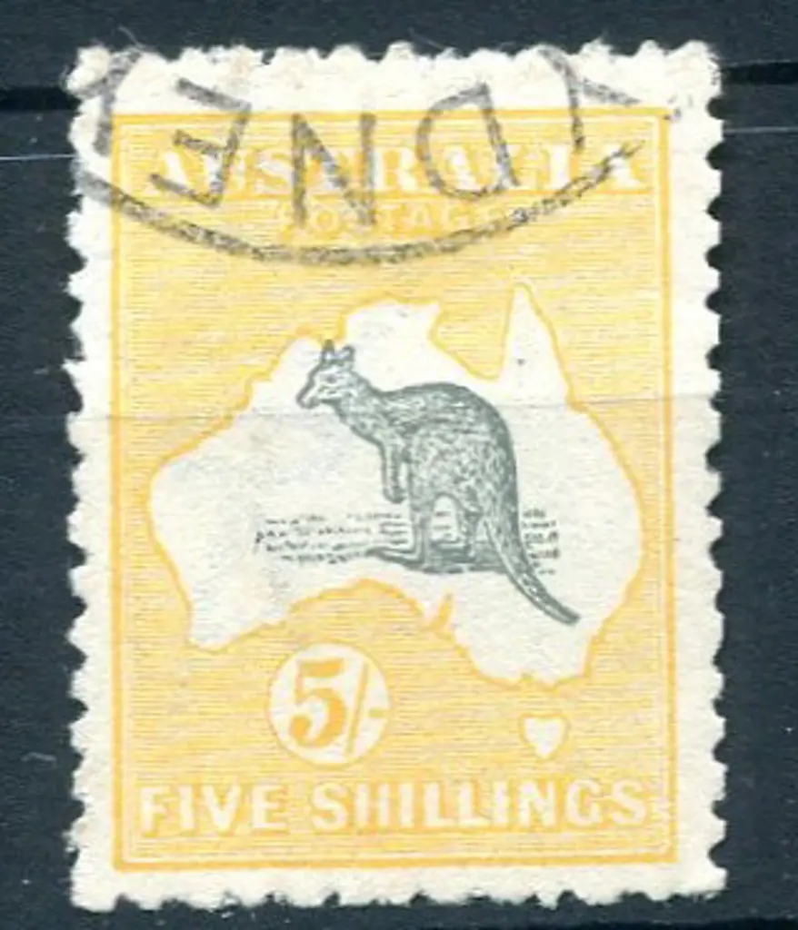 2/- light brown. Fine used with part 1916 cds at ... Image 1++