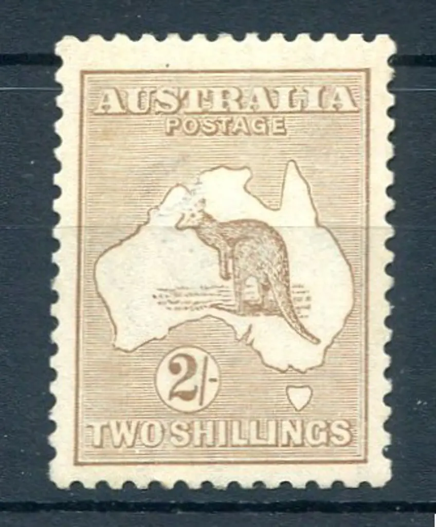 2/- light brown. MLH with tanned gum but with very ... Image 1++