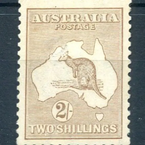 2/- light brown. MLH with tanned gum but with very ...
