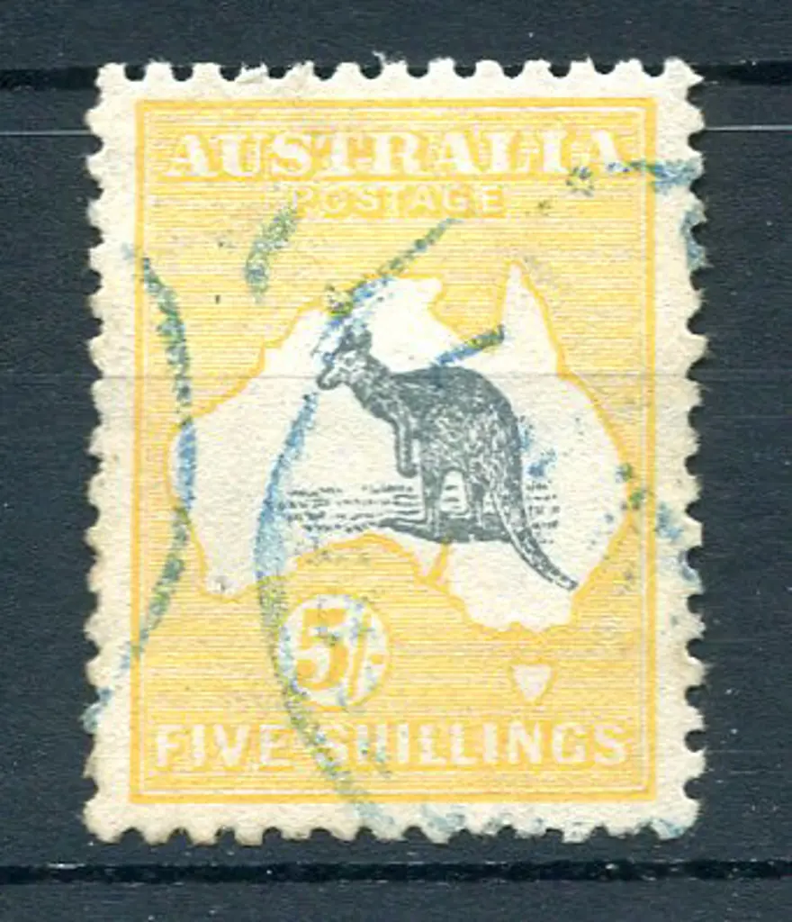 5/- deep grey & chrome. Fine used with 2 partial ... Image 1++