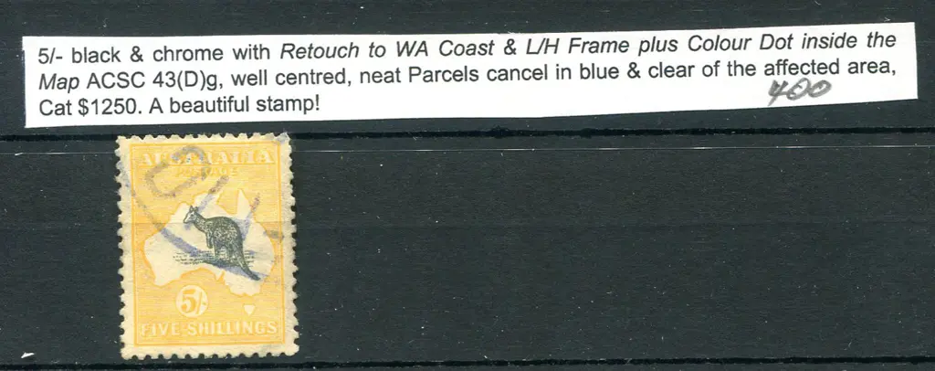 5/- black & chrome with "retouch to left frame and ... Image 1++