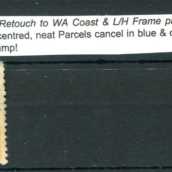 5/- black & chrome with "retouch to left frame and ...
