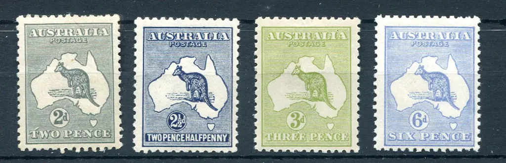 2d grey MLH, 2½d blue MUH (aged gum), 3d olive Die ... Image 1++