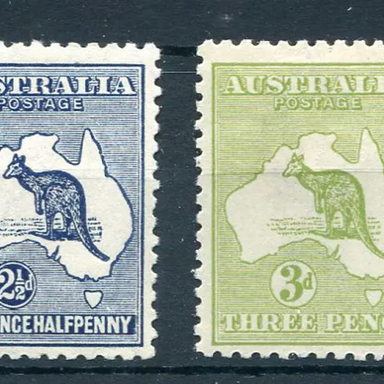 2d grey MLH, 2½d blue MUH (aged gum), 3d olive Die ...