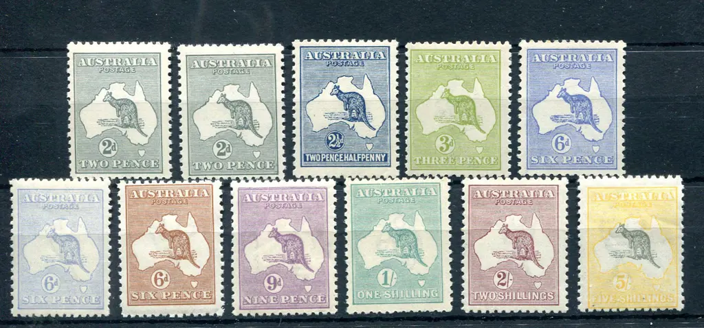 2d grey to 5/- selection with extra 2d & shade of ... Image 1++
