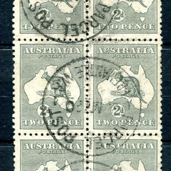 2d silver-grey, Die IIA in a plate 3 right pane ...