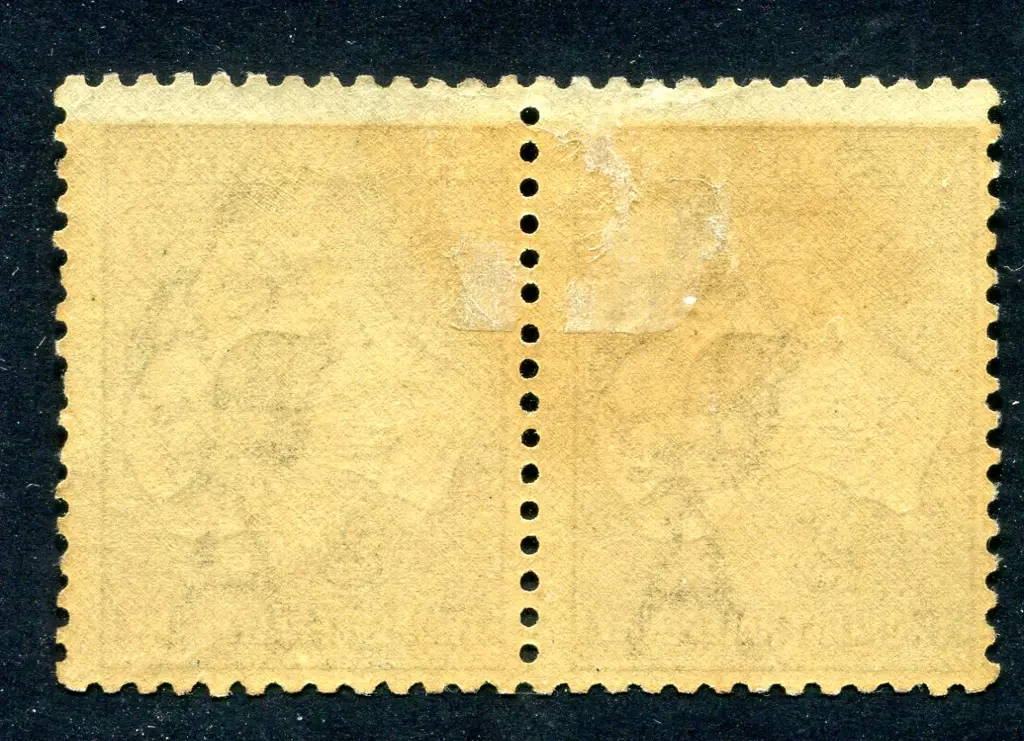 2½d indigo, Die II in horiz pair with "missing "1" ... Image 1++