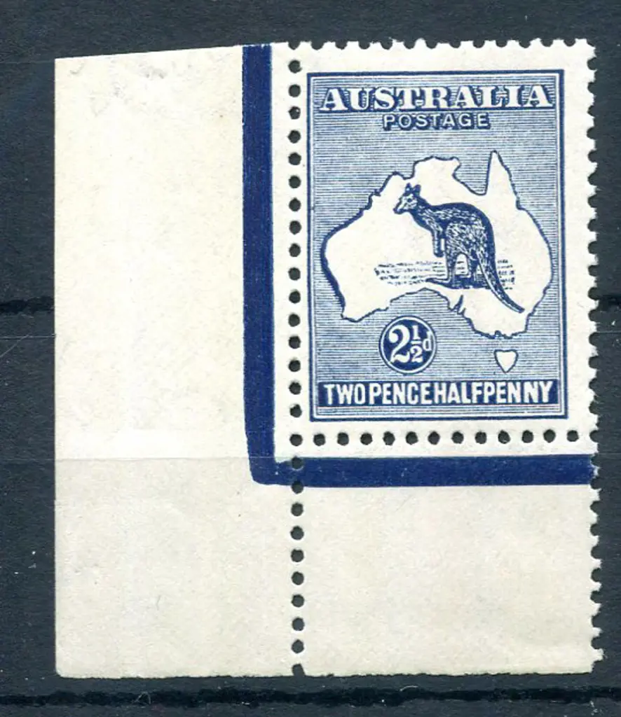 2½d deep blue with "heavy coastline" variety with ... Image 1++