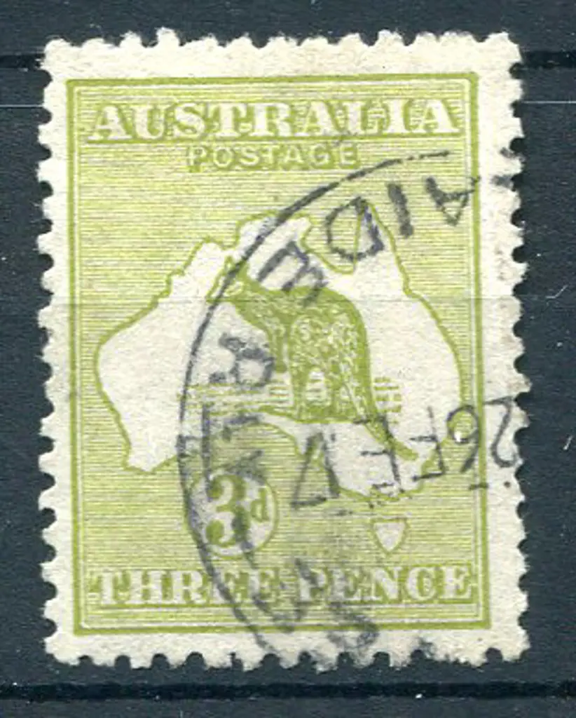 3d olive, Die II. F/U & well centred. ACSC 13F, ... Image 1++