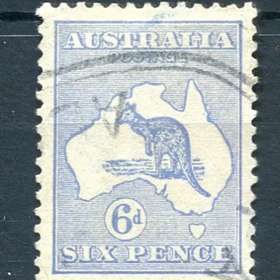 6d ultramarine, Die II with inverted wmk. Fine ...