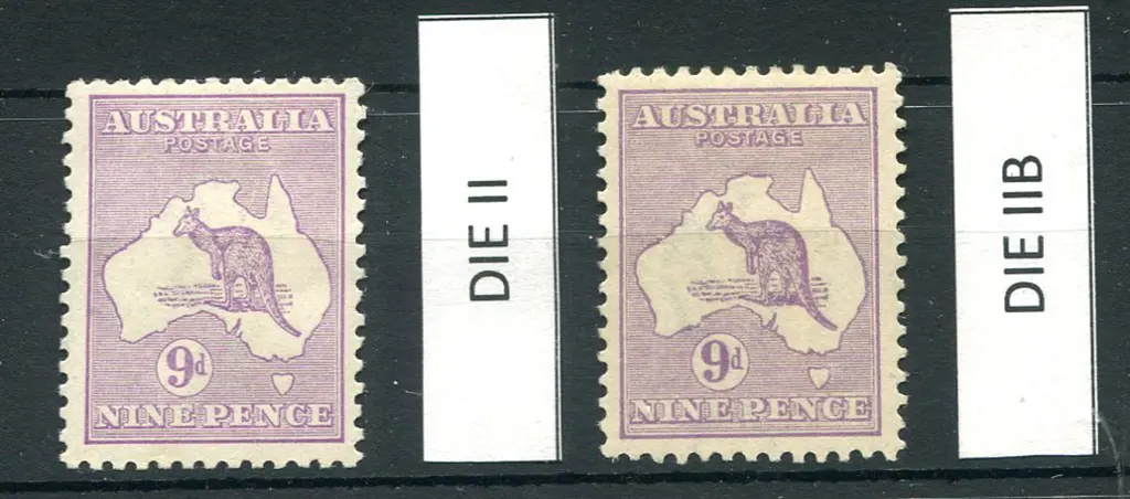 9d violet, Die II & 9d pale violet, Die IIB. ... Image 1++