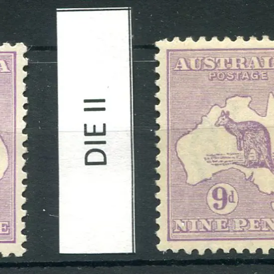9d violet, Die II & 9d pale violet, Die IIB. ...