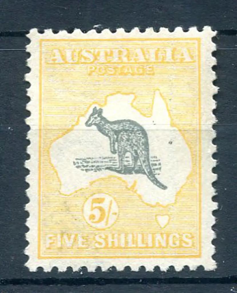 5/- grey-black & chrome. Minute ink spot to right ... Image 1++