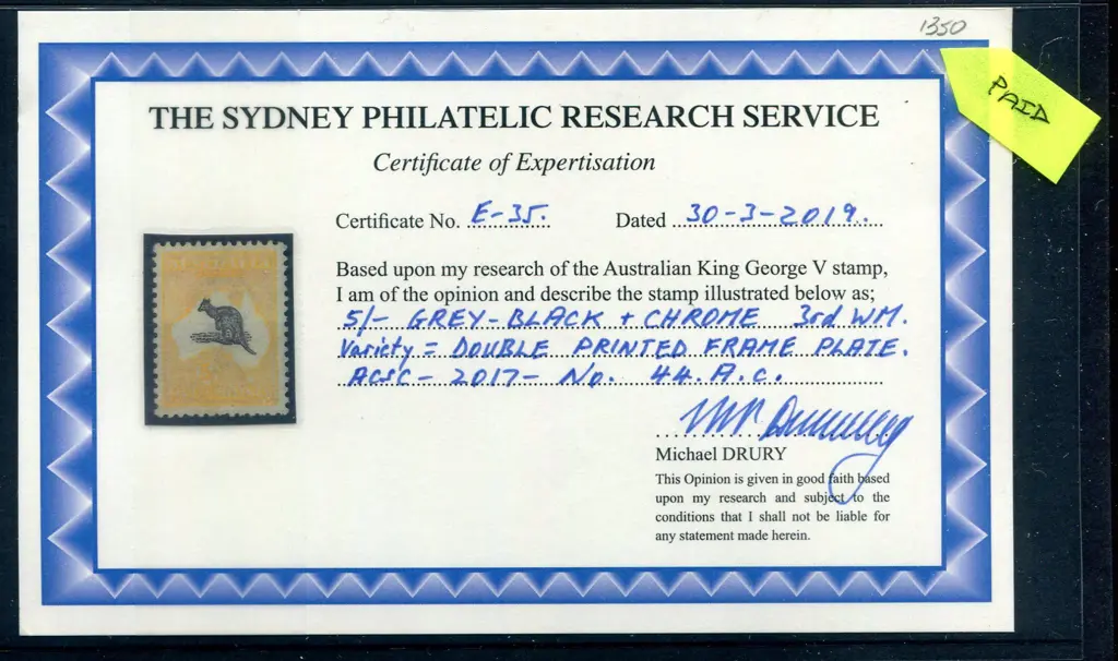 5/- grey-black & chrome with partially "doubly ... Image 1++