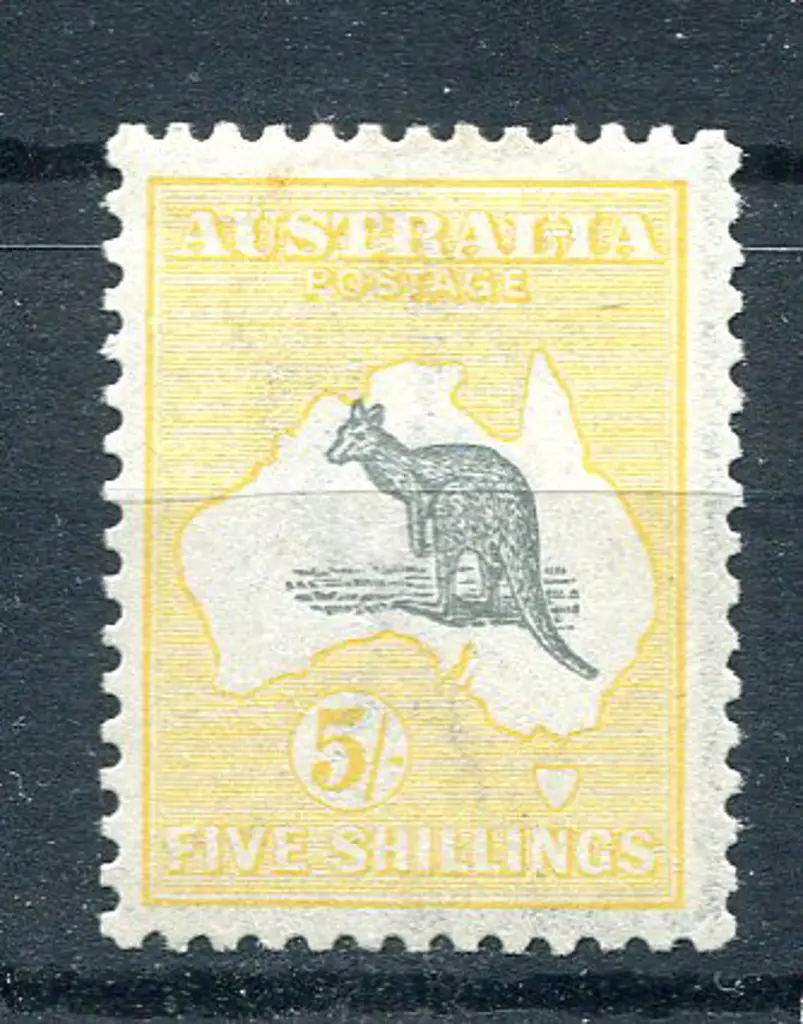 5/- grey & yellow. Fine MVLH & well centred with ... Image 1++