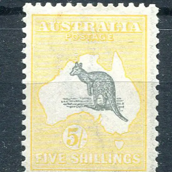 5/- grey & yellow. Fine MVLH & well centred with ...