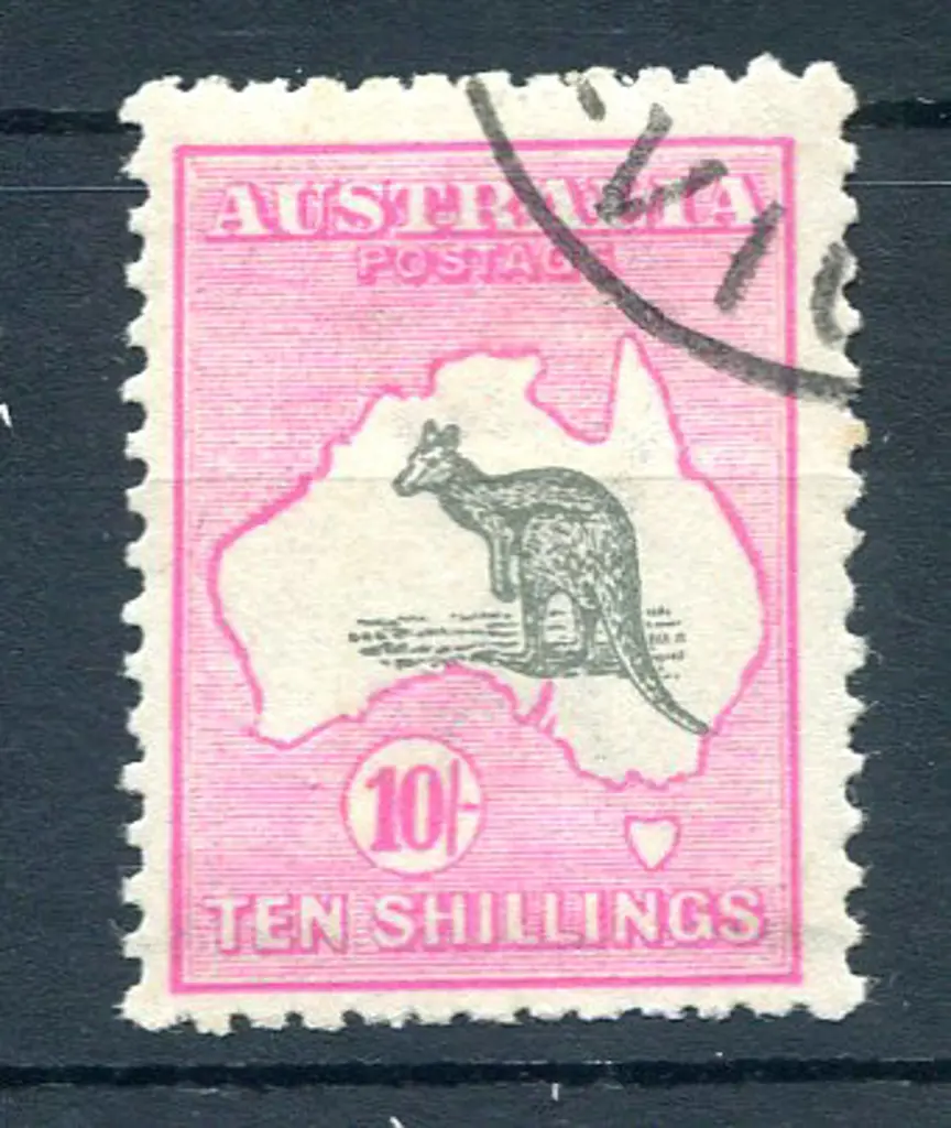 10/- grey & pink CTO with full gum. A couple of ... Image 1++