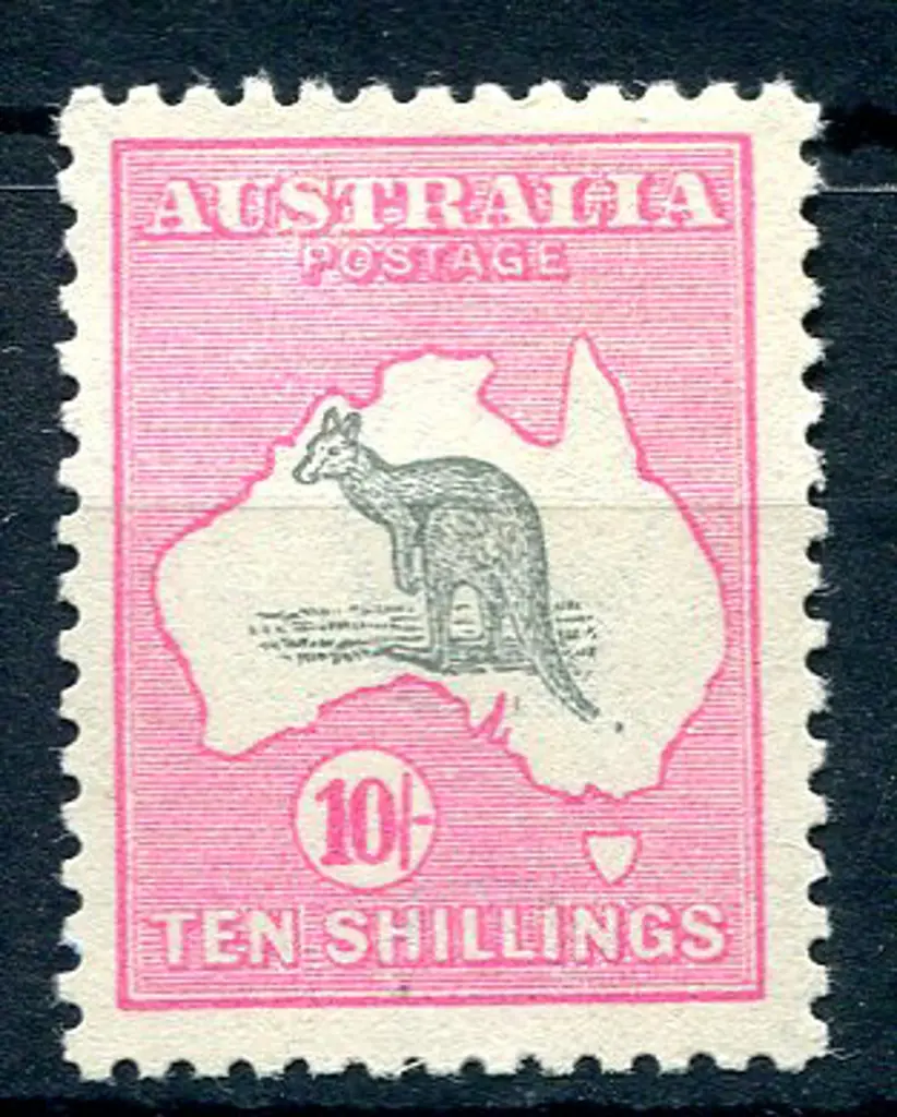10/- grey & pink. Fresh MVLH with VG centering. ... Image 1++