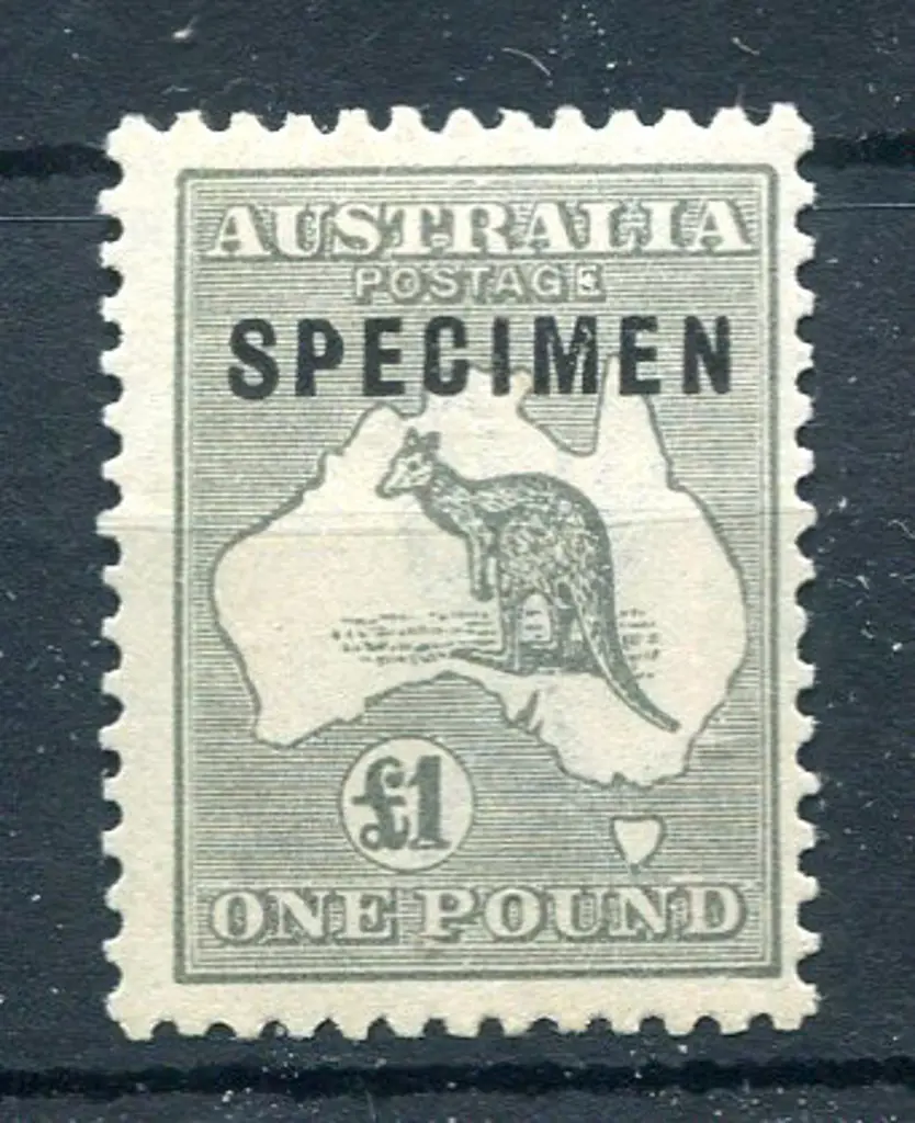£1 grey ovptd "SPECIMEN" type C with "shaved "P" ... Image 1++