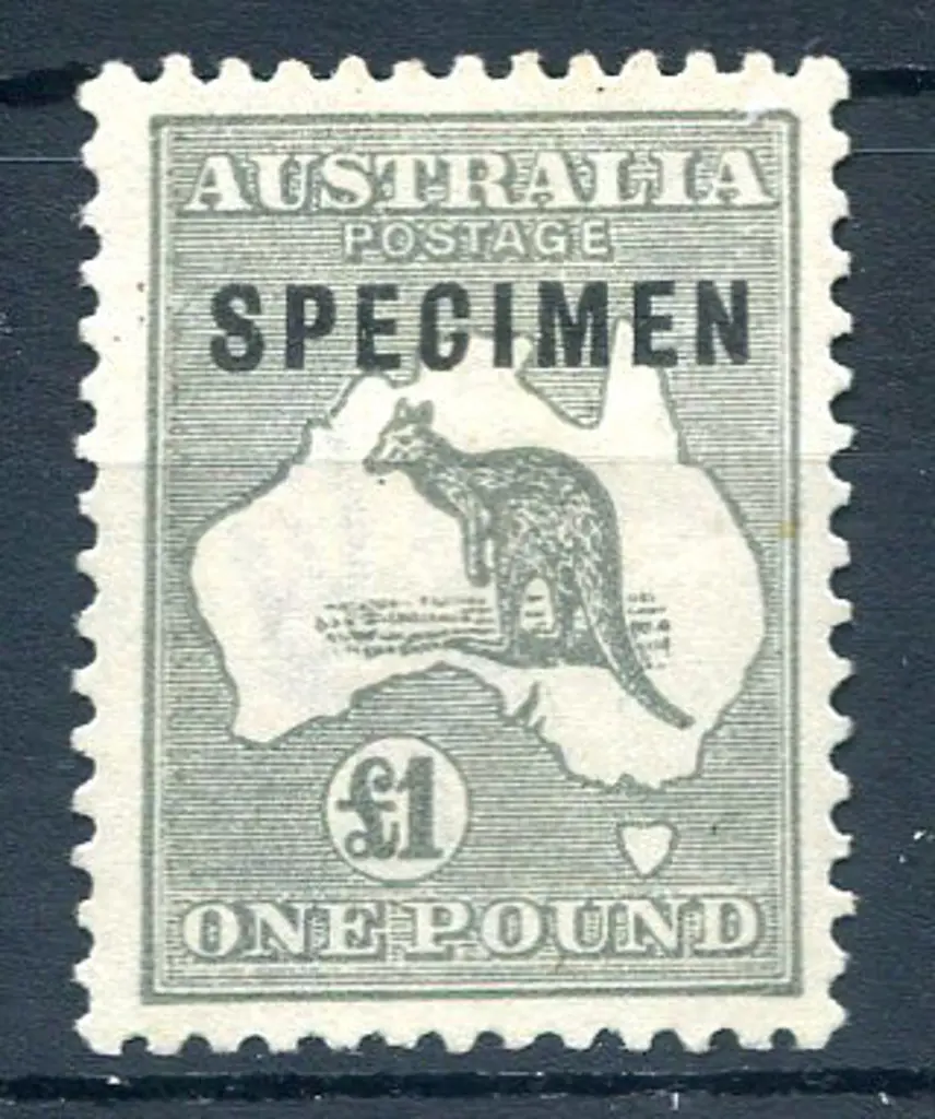 £1 grey ovptd "SPECIMEN" type C with sub-type 1 ... Image 1++
