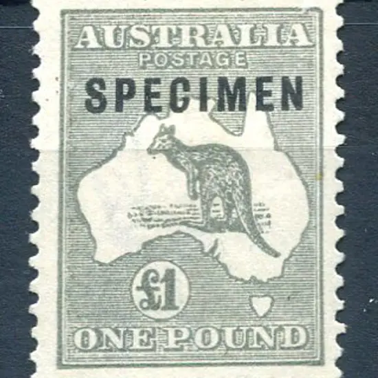 £1 grey ovptd "SPECIMEN" type C with sub-type 1 ...
