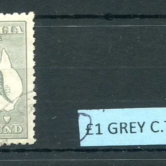 £1 grey. Fine CTO with full gum & good centering. ...