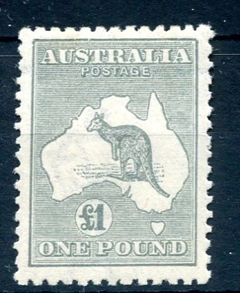 £1 grey. Fine MVLH with very good centering & ... Image 1++