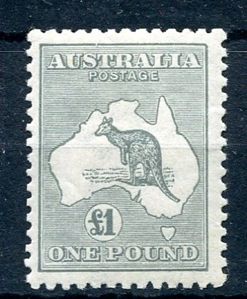 £1 grey. MLH with good centering. ACSC 53A, Cat. ... Image 1++