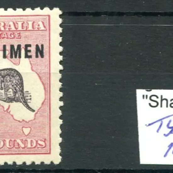 £2 black & rose ovptd "SPECIMEN" type C with ...