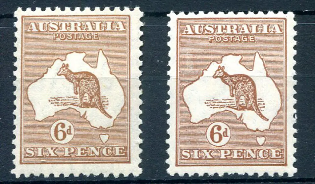 6d chestnut x 2 with MUH & MVLH examples with ... Image 1++