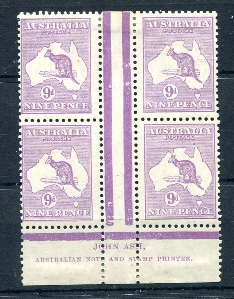 9d pale violet, Die IIB plate 3 Ash "N over N" ... Image 1++