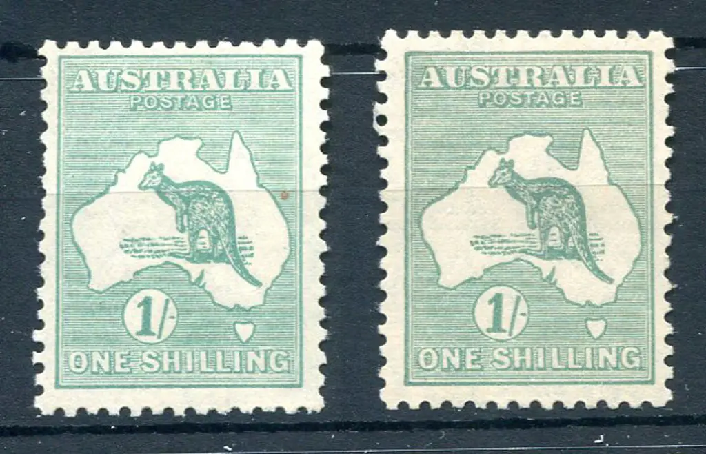1/- blue-green & 1/- bright blue-green shades. ... Image 1++