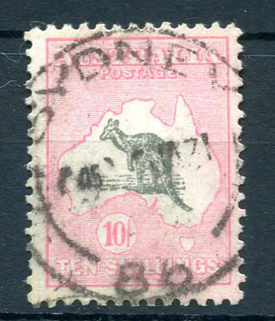 5/- grey & yellow-orange with "Spencer's Gulf ... Image 1++
