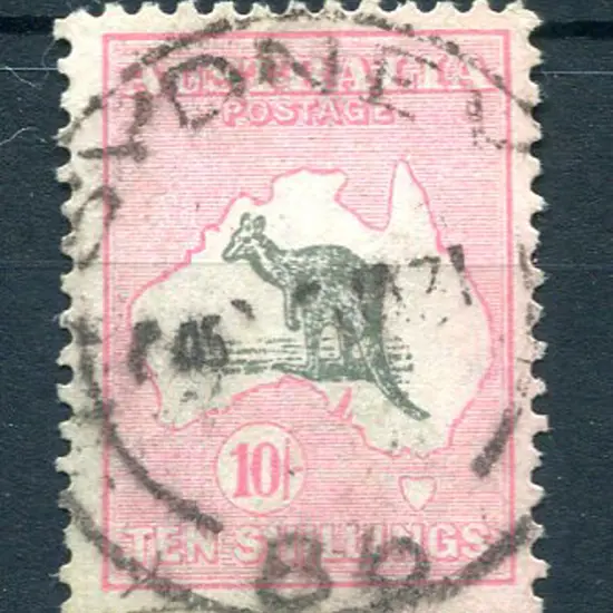 5/- grey & yellow-orange with "Spencer's Gulf ...