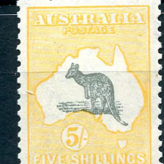 5/- grey & yellow-orange. MVLH verging on MUH with ...