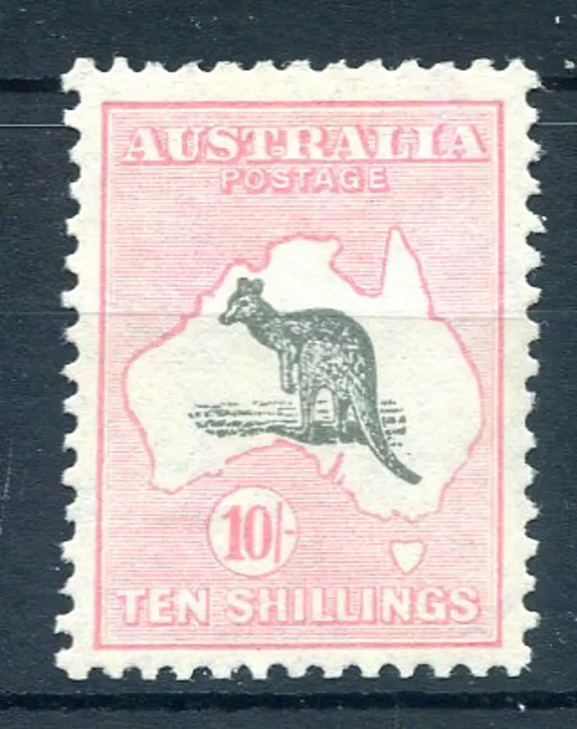 10/- grey & pale pink. MLH with very good ... Image 1++