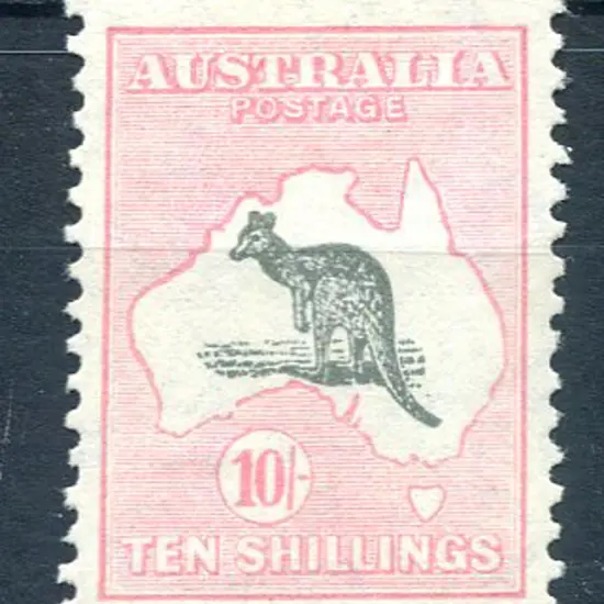 10/- grey & pale pink. MLH with very good ...