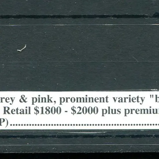10/- grey & pale pink with "broken coast near ...