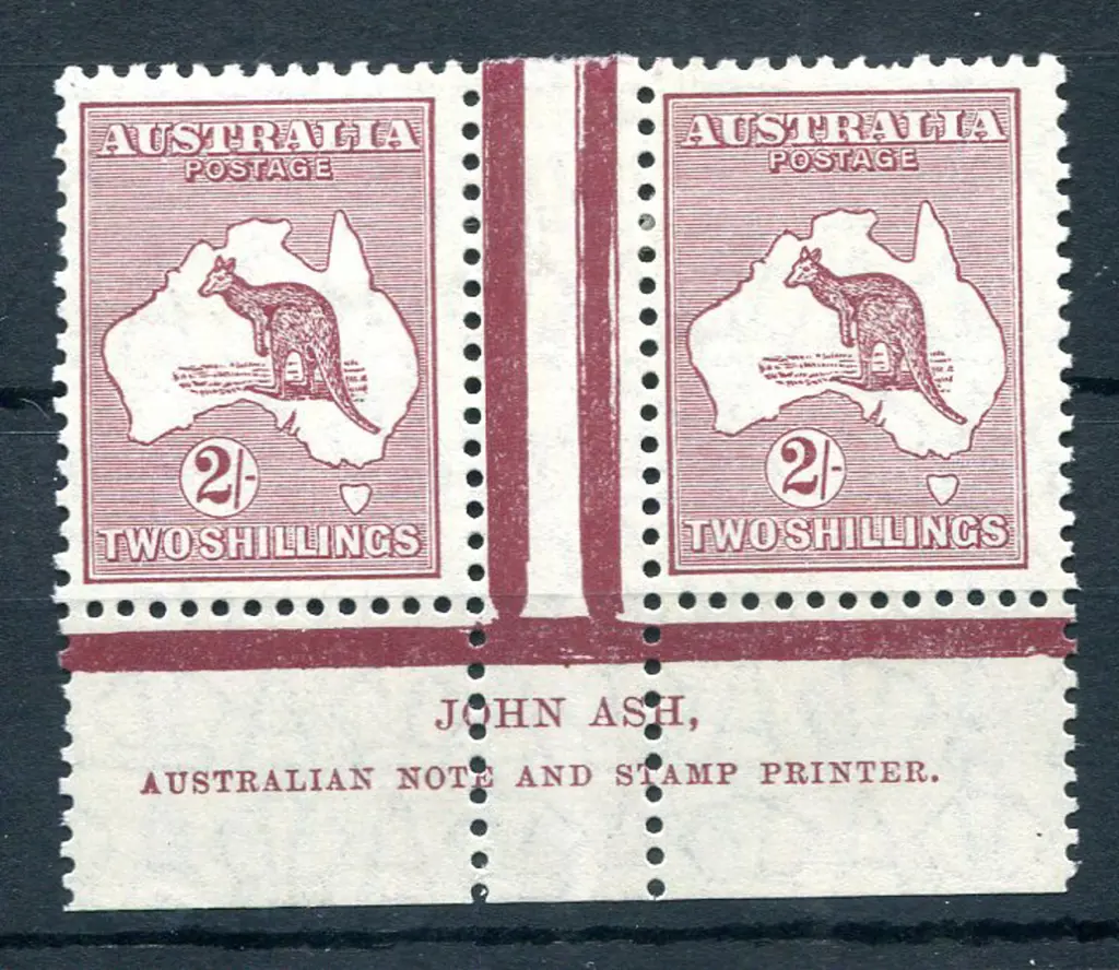 10/- grey & pink John Ash imprint pair. Fresh ... Image 1++