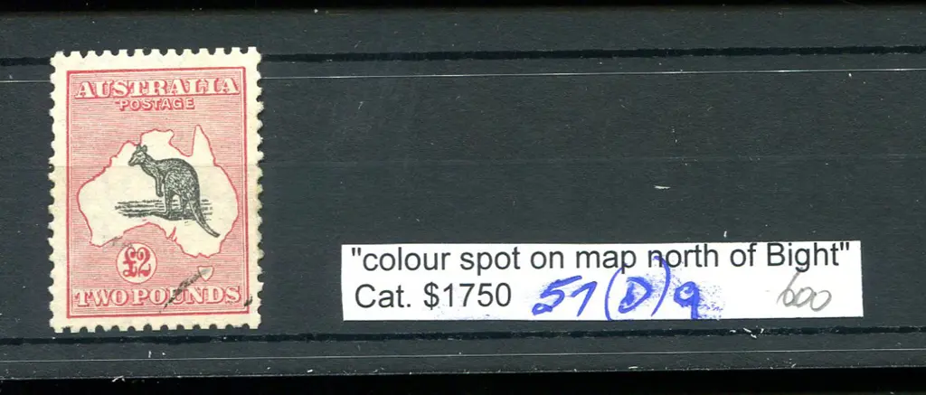 £2 black & rose-crimson with "colour spot on map ... Image 1++