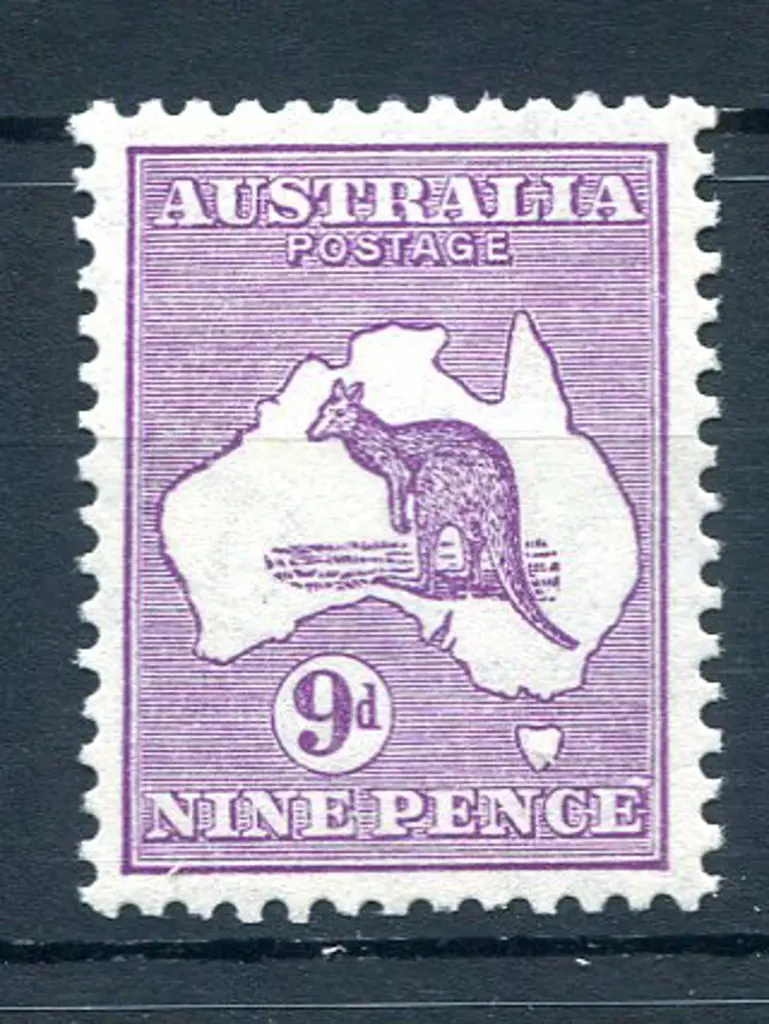 9d violet with "flaw over second "E" of "PENCE" ... Image 1++