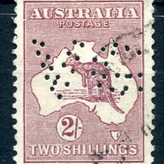 2/- maroon with "break in left frame opposite base ...