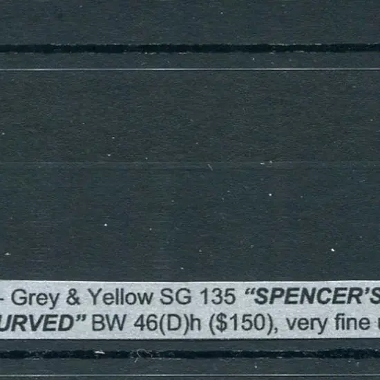 5/- grey & yellow CTO with "Spencer's Gulf ...