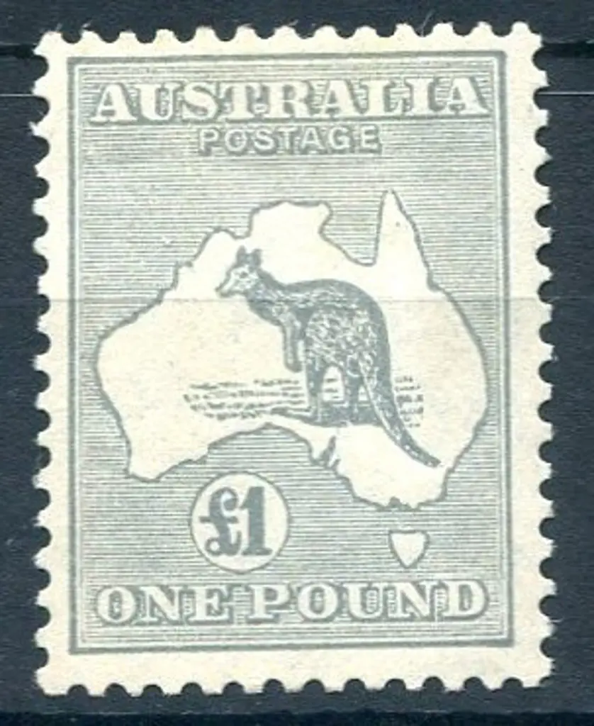 £1 grey. Fine MLH with good centering. ACSC54, Cat ... Image 1++