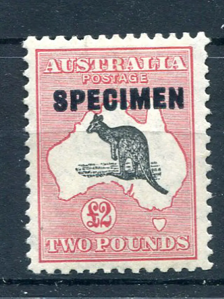 £2 grey-black & rose-crimson ovptd "SPECIMEN" with ... Image 1++