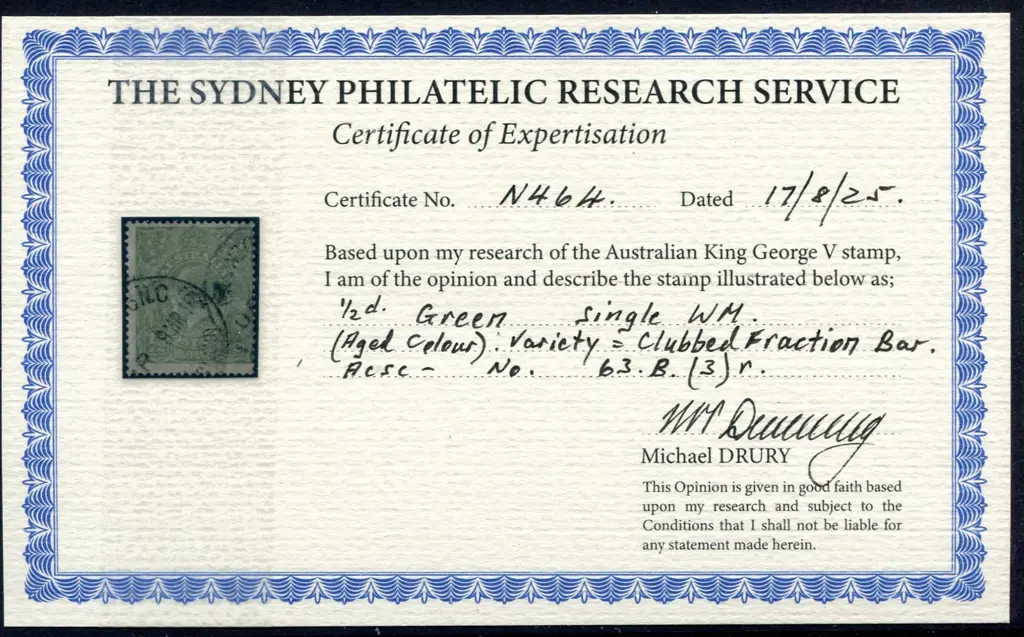 ½d green with "clubbed fraction bar" variety. Used ... Image 1++