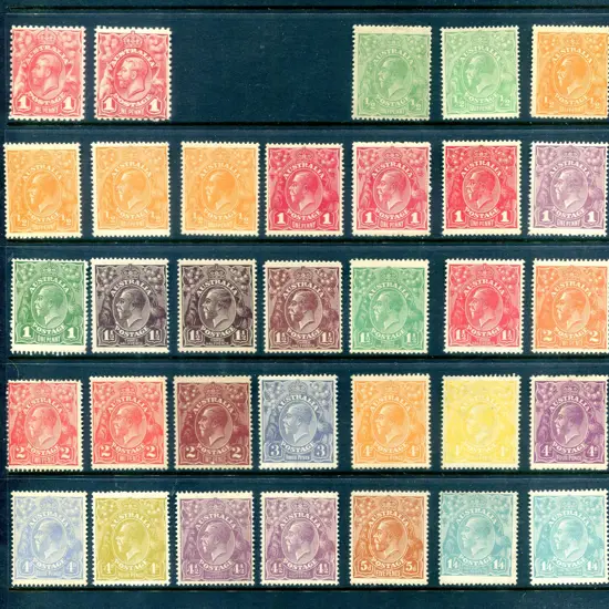 ½ to 1/4d accumulation incl 1d engraved in both ...