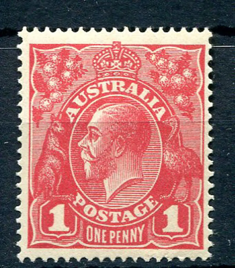 1d carmine-rose Die II. MLH & well centred. ACSC ... Image 1++