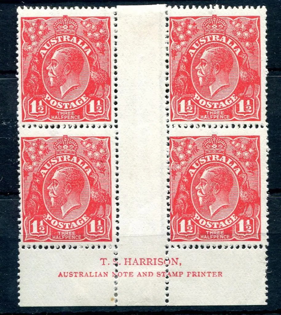 1½d red, Die I, electro 23 Harrison "N" over "M" ... Image 1++
